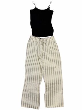 GAP Lounge Pants and FELINA Black Cami Tank MEDIUM